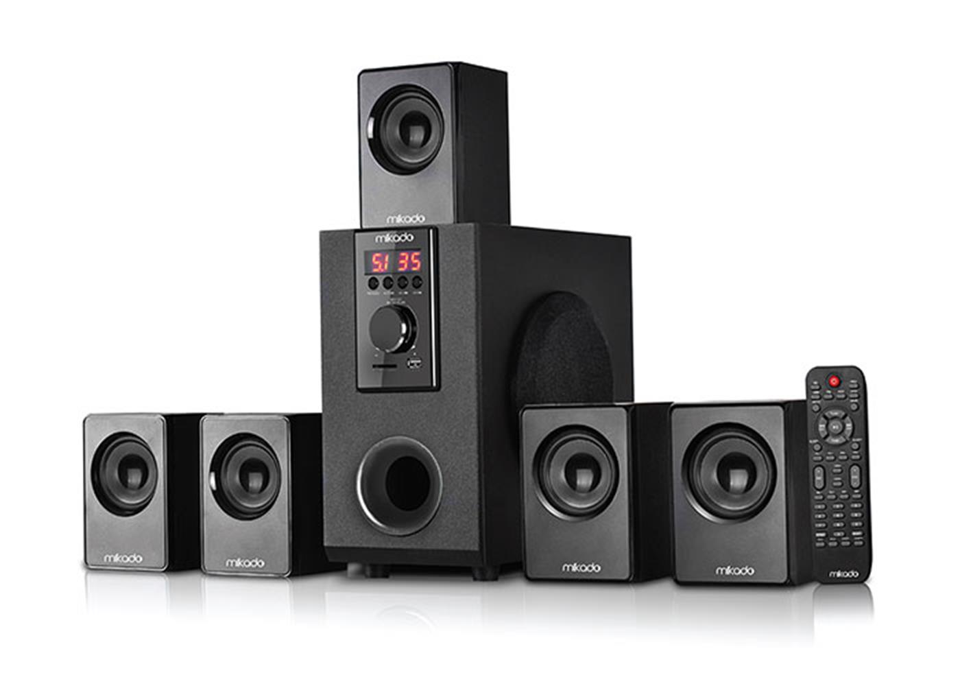 Mikado MD-505 5+1 Usb+SD+FM Destekli Bluetooth Speaker Kumandalı