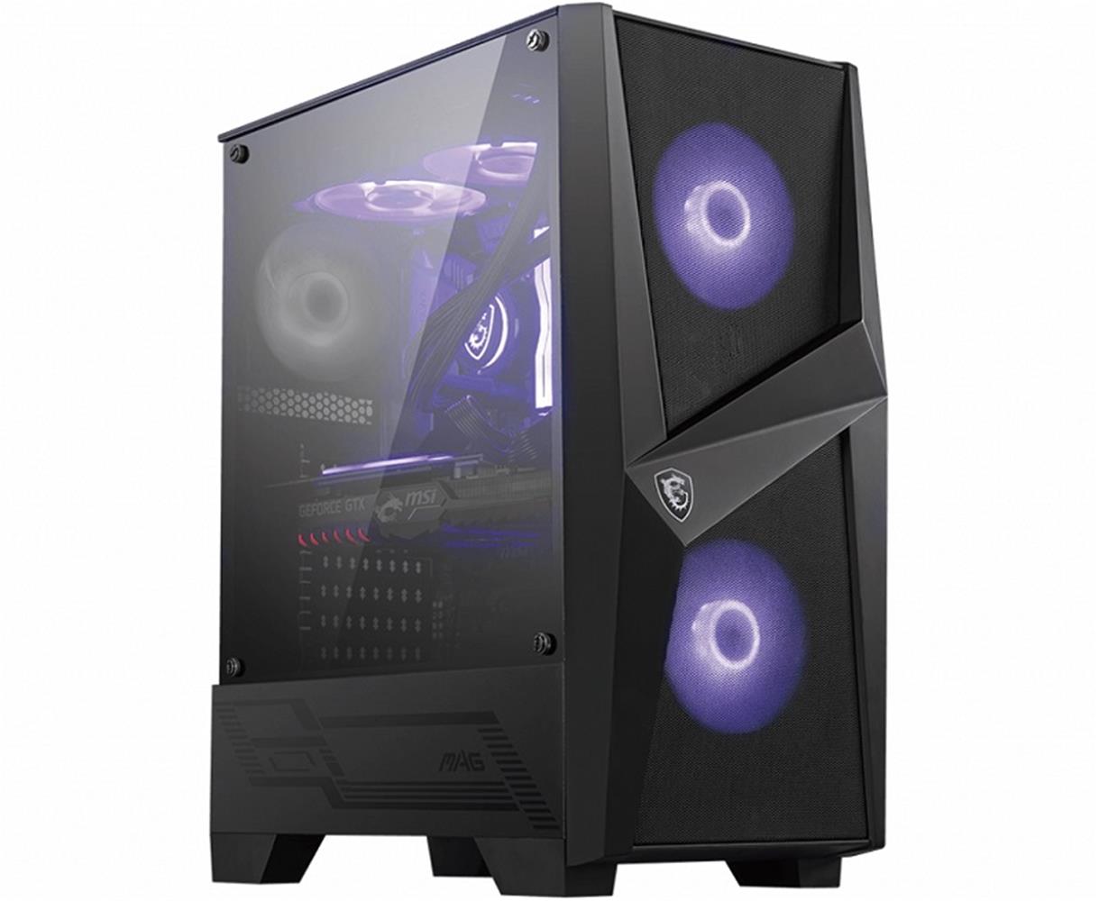 Msi Mag Forge 120A B65 650W 80+Bronz 6x120mm Auto RGB Fan Temperli Cam ATX Kasa