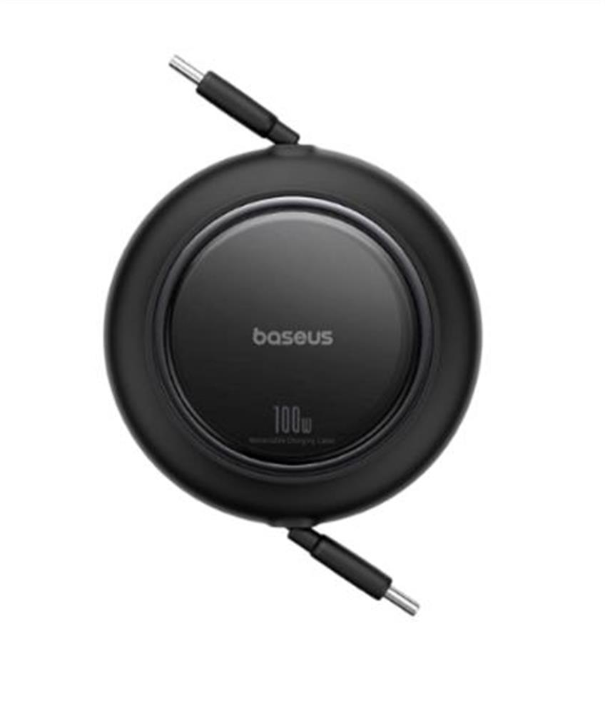 Baseus P10364500113-00  Free2 Pull Mini Kablolu USB-C 100W Şarj Kablosu Siyah