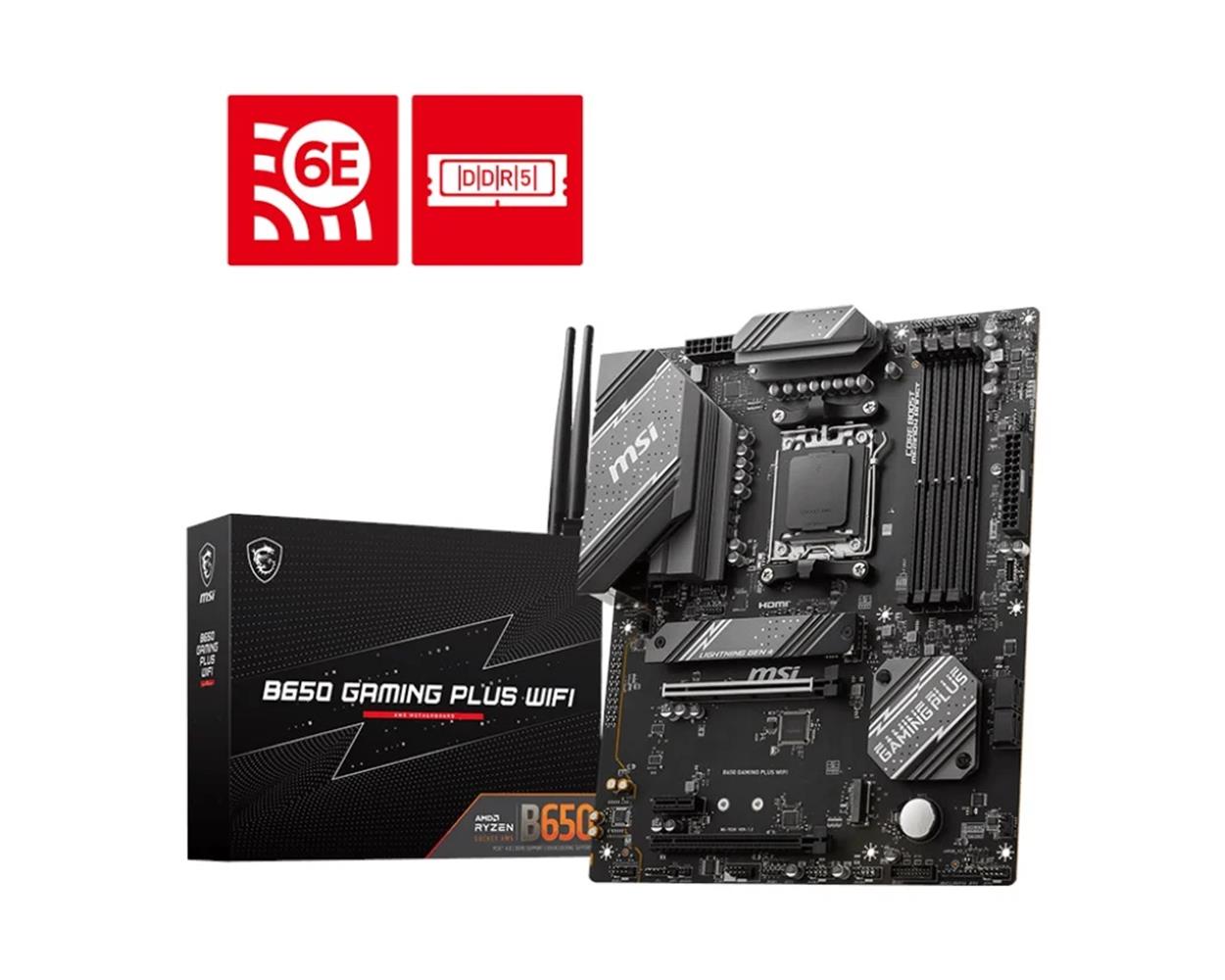 Msı Mb B650 Gaming Plus WiFi 6000mhz(OC) RGB M.2 AM5 ATX DDR5 Anakart