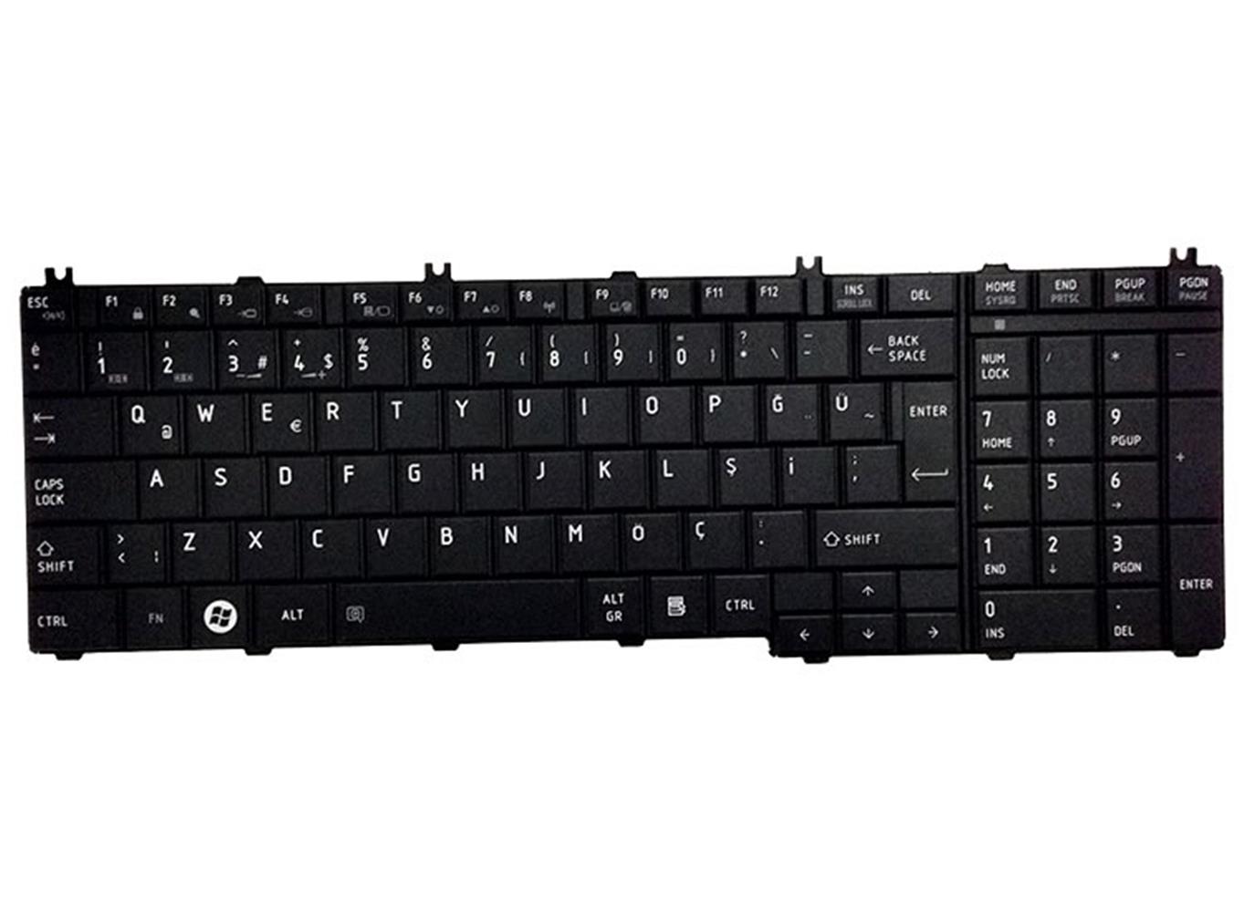 Toshiba Dynabook Satellite NBKL1069 C50-H-112 SİYAH KLAVYE