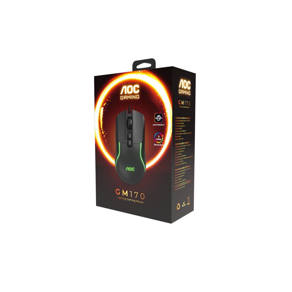 AOC GM170B-LA Kablolu Gaming Mouse