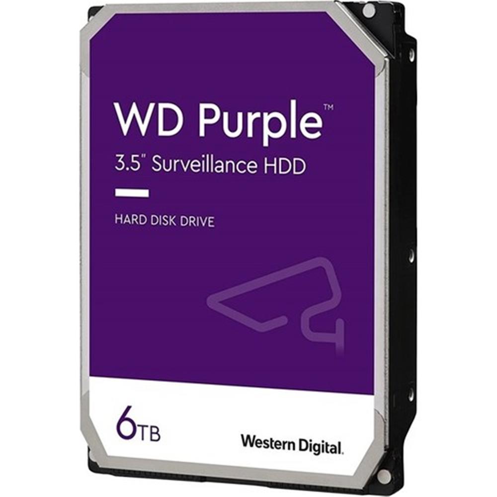 Wd 6TB Purple 3.5" 256MB Sata 6GB-s 7-24 WD64PURZ Güvenlik Disk (Resmi Distribitör Ürünü)